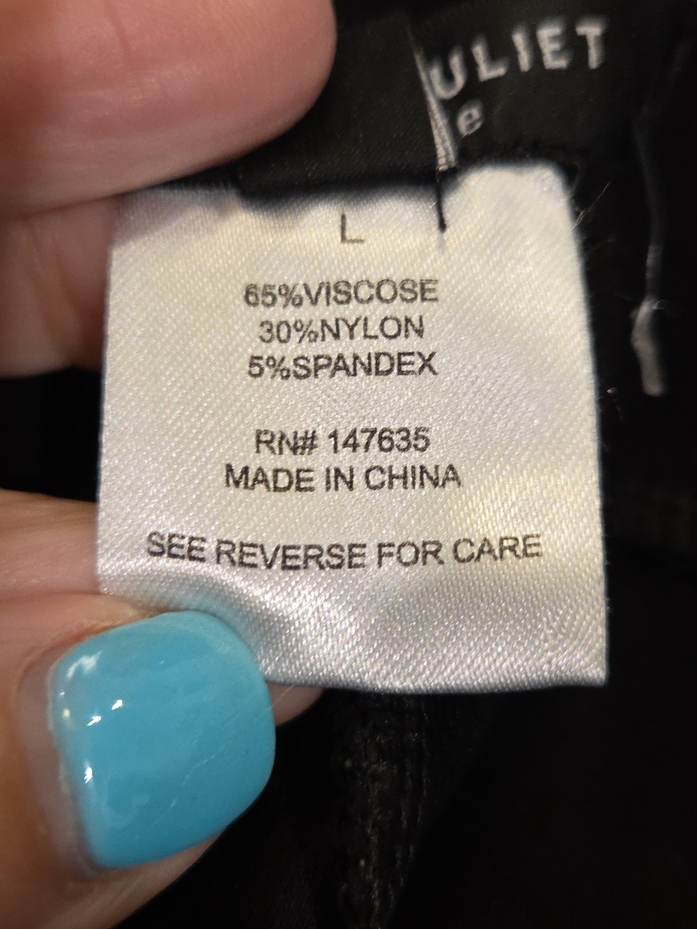 Romeo & Juliet Couture Black Slim Zip-Detail Leggings Size L! - Picture 3 of 9